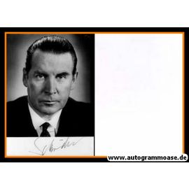 Autogramm Politik | CDU | Gerhard SCHRÖDER | 1960er (Portrait SW) 2 + Brief