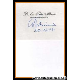 Autogramm Politik | CDU | Peter ALTMEIER | 1972 (Visitenkarte)
