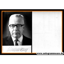 Autogramm Politik | SPD | Gustav HEINEMANN | 1960er (Portrait SW) 2