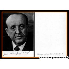 Autogramm Politik | CSU | Hermann HÖCHERL | 1960er (Portrait SW) 2
