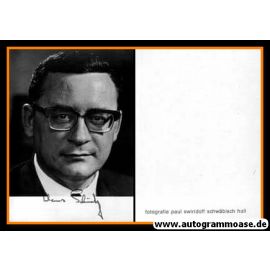 Autogramm Politik | SPD | Klaus SCHÜTZ | 1970er (Portrait SW) 2 OB Berlin