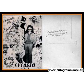 Autogramm Kunst | CYCASSO | 1970er (Portrait SW mit Ruth) 3