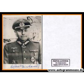 Autogramm Militär | Alfred-Hermann REINHARDT | 1940er (Portrait SW) Generalleutnant 