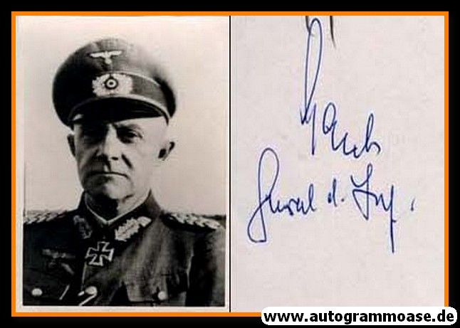 Autogramm Militär | Otto LASCH | 1940er Foto (Portrait SW) 1 General Infanterie