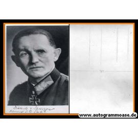 Autogramm Militär | Dietrich VON SAUCKEN | 1940er (Portrait SW) Panzergeneral