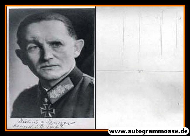 Autogramm Militär | Dietrich VON SAUCKEN | 1940er (Portrait SW) Panzergeneral