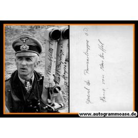 Autogramm Militär | Hasso VON MANTEUFFEL | 1940er (Portrait SW) Panzergeneral