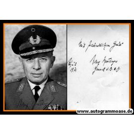 Autogramm Militär | Adolf HEUSINGER | 1950er (Portrait SW) Generalinspekteur