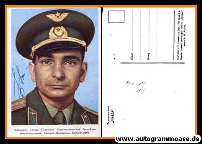 Autogramm Raumfahrt (UdSSR) | Valery BYKOVSKY | 1960er (Portrait Color) 1