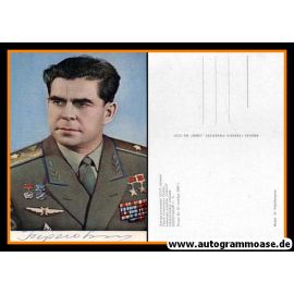 Autogramm Raumfahrt (UdSSR) | Georgi BEREGOWOI | 1960er (Portrait Color)