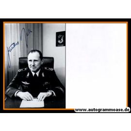 Autogramm Militär | Günther RALL | 1970er Foto (Portrait SW) Generalleutnant Luftwaffe
