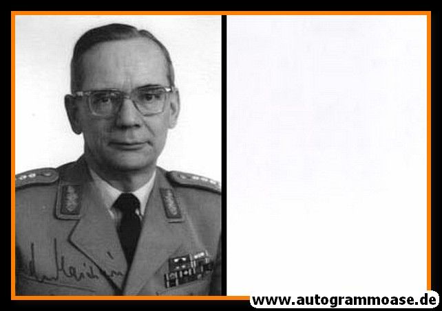 Autogramm Militär | Ulrich DE MAIZIERE | 1970er (Portrait SW) General Heer