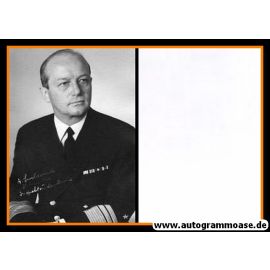 Autogramm Militär | Gert JESCHONNEK | 1960er (Portrait SW) Vizeadmiral