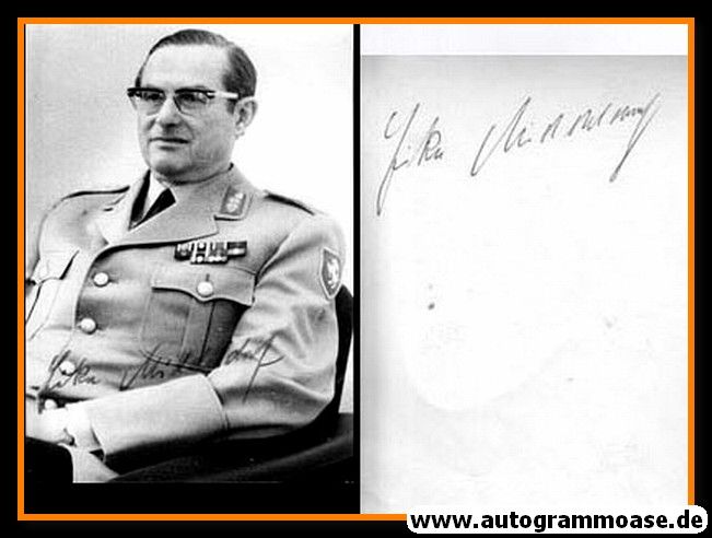 Autogramm Militär | Eike MIDDELDORF | 1960er Foto (Portrait SW) Generalmajor