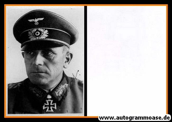 Autogramm Militär | Karl-Adolf HOLLIDT | 1940er Foto (Portrait SW) Generaloberst