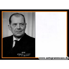 Autogramm Militär | Friedrich RUGE | 1960er Foto (Portrait SW) Vizeadmiral
