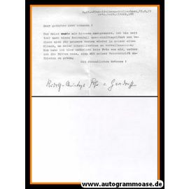 Autogramm Militär | Rudolf-Christoph VON GERSDORFF | 1971 (Brief) Generalmajor