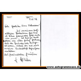 Autogramm Militär | Henning WILCKE | 1972 (Brief) Generalmajor