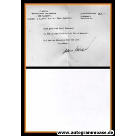 Autogramm Militär | Hans SPEIDEL | 1971 (Brief) General