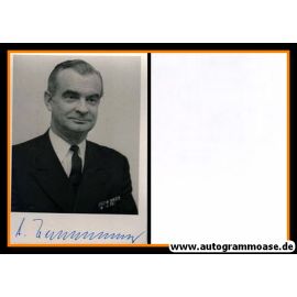 Autogramm Militär | Armin ZIMMERMANN | 1970er (Portrait SW) Admiral