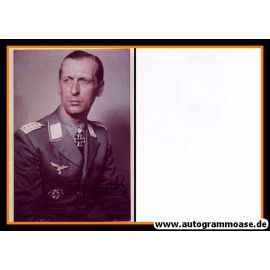 Autogramm Militär | Wilhelm SCHMALZ | 1950er Foto (Portrait Color) Generalleutnant 