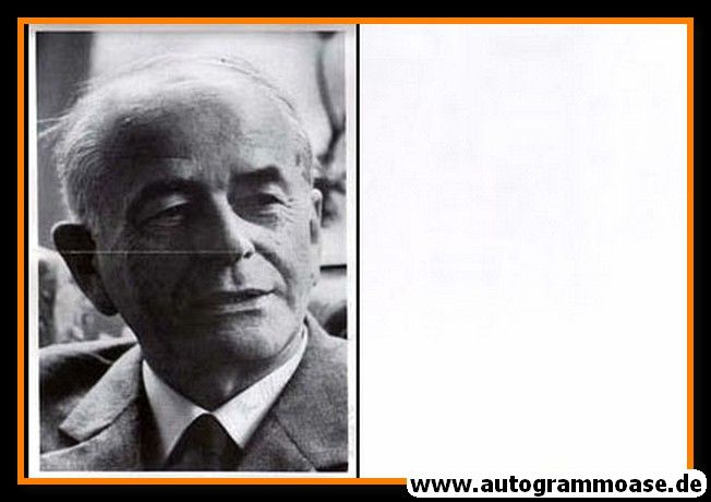 Autogramm Militär | Albert SPEER | 1970er (Portrait SW) Reichsminister