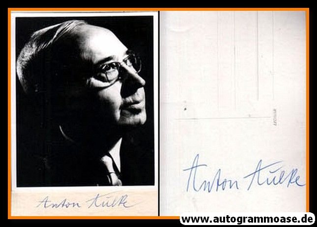 Autogramm Literatur | Anton AULKE | 1950er (Portrait SW)