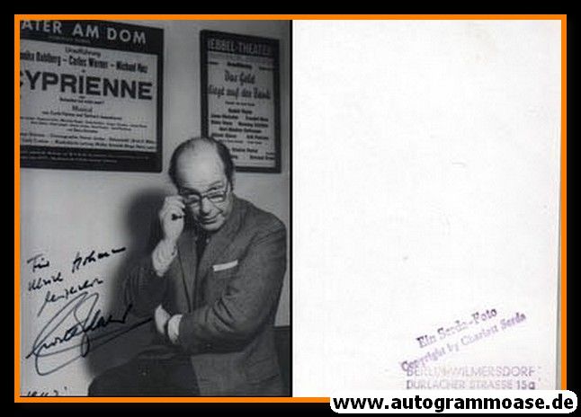 Autogramm Literatur | Curth FLATOW | 1970er (Portrait SW)
