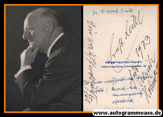 Autogramm Literatur | Ernst LEIBL | 1960er (Portrait SW)