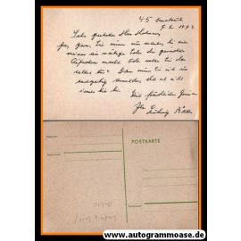 Autogramm Literatur | Ludwig BÄTE | 1973 (Postkarte)