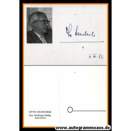 Autogramm Literatur | Otto HEUSCHELE | 1970er (Portrait SW)