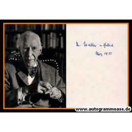 Autogramm Literatur | Walther VON HOLLANDER | 1970er (Portrait SW)
