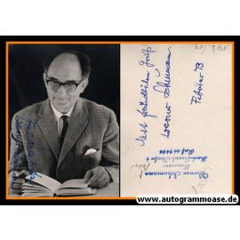 Autogramm Literatur | Werner SCHUMANN | 1970er (Portrait SW)