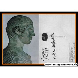 Autogramm Kunst | Oskar KOKOSCHKA | 1970er (Statue Wagenlenker)