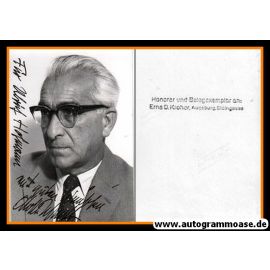 Autogramm Kunst | Otto SCHMITT | 1970er Foto (Portrait SW)