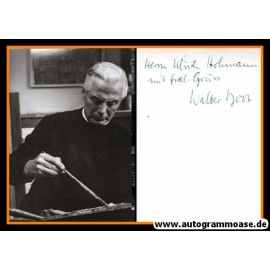 Autogramm Kunst | Walter ROOS | 1970er (Portrait SW)