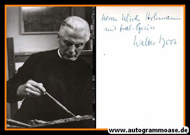 Autogramm Kunst | Walter ROOS | 1970er (Portrait SW)