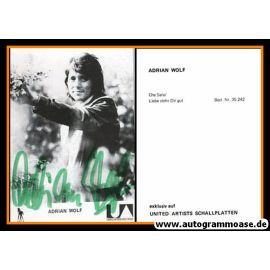 Autogramm Schlager | Adrian WOLF | 1971 "Che Sara" (UA) SW