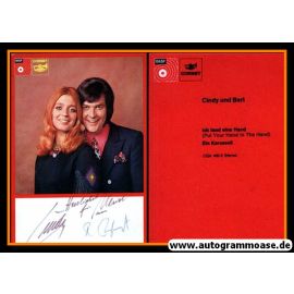 Autogramme Schlager | CINDY & BERT | 1971 "Ich Fand Eine Hand" (BASF)