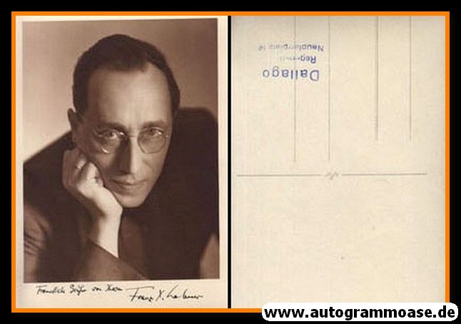 Autogramm Komponist | Franz Xaver LEHNER | 1950er (Portrait SW)