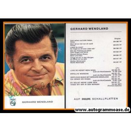 Autogramm Schlager | Gerhard WENDLAND | 1969 "Dich Sehen Und Lieben" (Philips)
