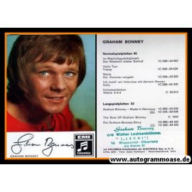 Autogramm Schlager | Graham BONNEY | 1971 "Im Wachsfigurenkabinett" (EMI)