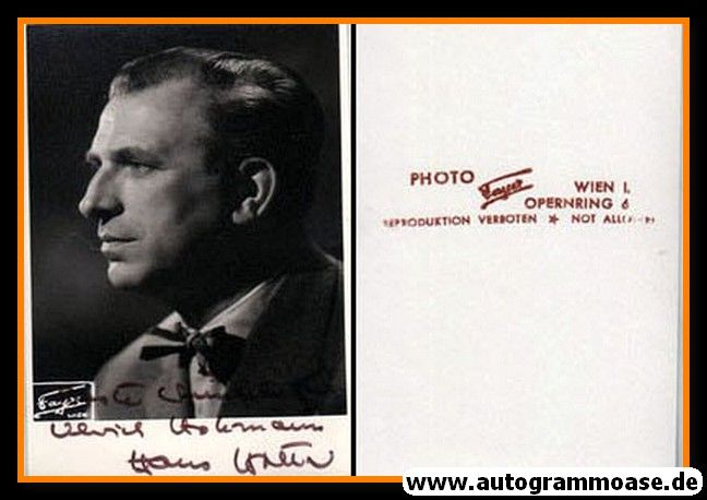 Autogramm Klassik | Hans HOTTER | 1960er (Portrait SW) Fayer