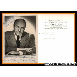 Autogramm Komponist | Hans LANG | 1960er (Portrait SW Fayer) + Notenzitat