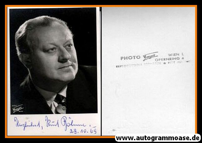 Autogramm Klassik | Kurt BÖHME | 1950er (Portrait SW Fayer) 1