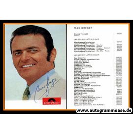 Autogramm Jazz | Max GREGER | 1968 "Kissing Trumpet" (Portrait Color Polydor)