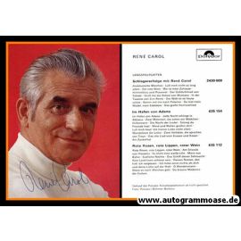 Autogramm Schlager | Rene CAROL | 1970er "Schlagererfolge" (Portrait SW Polydor)
