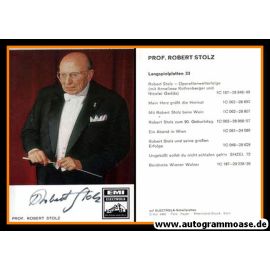 Autogramm Komponist | Robert STOLZ | 1970er (Portrait Color) EMI Electrola
