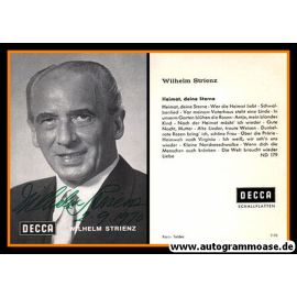Autogramm Klassik | Wilhelm STRIENZ | 1970er (Portrait SW Decca)