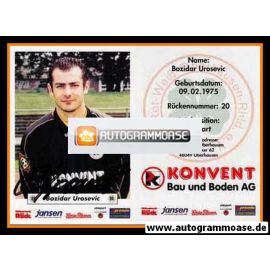 Autogramm Fussball | Rot-Weiss Oberhausen | 2000 | Bozidar UROSEVIC